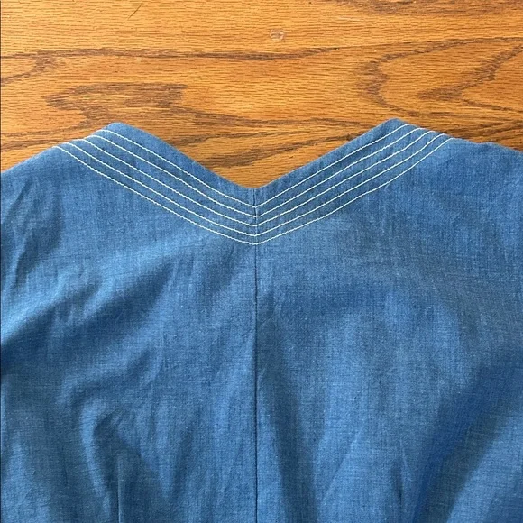 Vintage Dress Women’s Handmade by Dixie Deb Denim Blue Dress Western - Picture 10 of 15